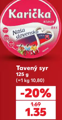 Karička klasik tavený syr