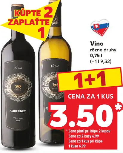 Vino rôzne druhy