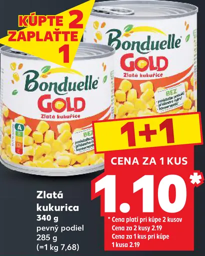 Bonduelle Gold Zlatá kukurica