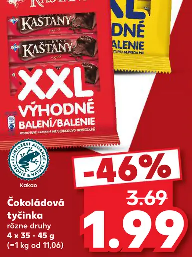 Orion Kofila, Kaštany čokoládové tyčinky