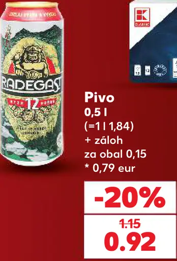 Radegast 12 plechovka