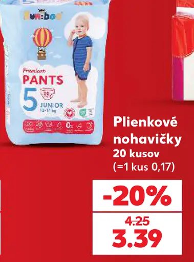 Plienkové nohavičky Junior