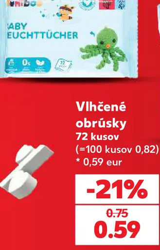 Vlhčené obrúsky Baby