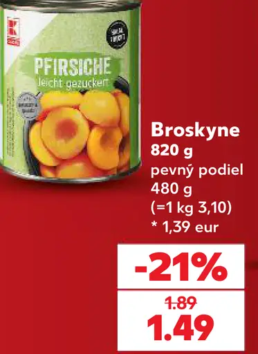 Broskyne v pevnom podiele