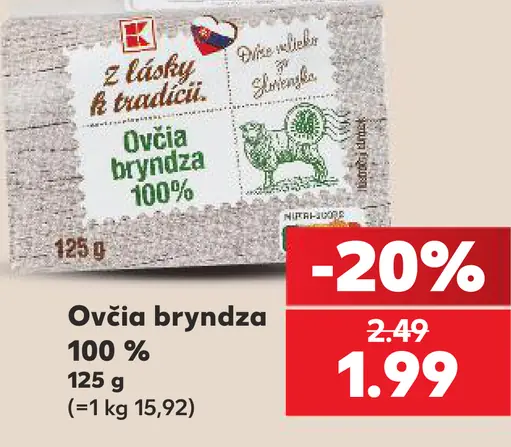 Z lásky k tradícii. Ovčia bryndza 100%