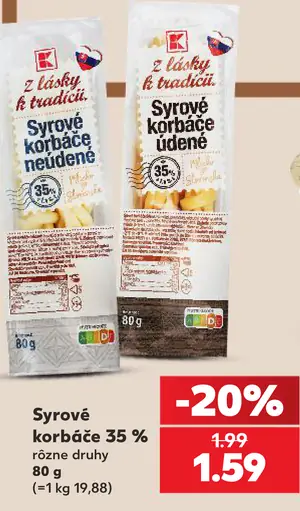 Z lásky k tradícii syrové korbáče 35 %