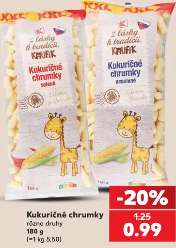 Z lásky k tradícii Kukuričné chrumky solené