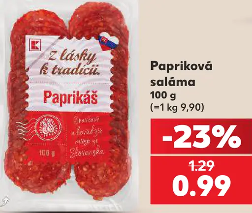 Z lásky k tradícii Papriková saláma