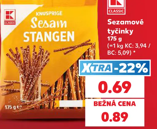 K-Classic sezamové tyčinky