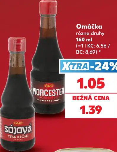 Vitana omáčka – sójová tradičná, Worcester