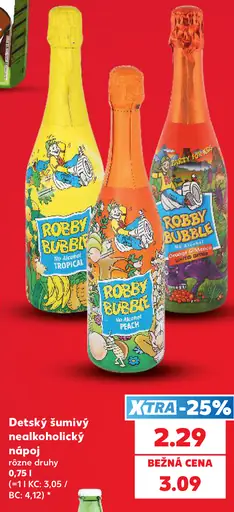 Robby Bubble detský šumivý nápoj