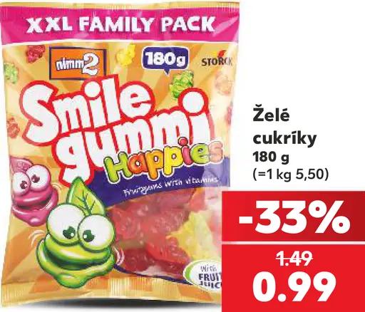 Nimm2 Smile Gummi happies želé cukríky