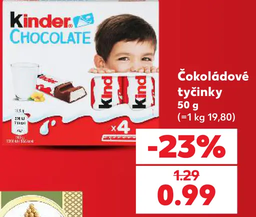 Kinder Chocolate čokoládové tyčinky