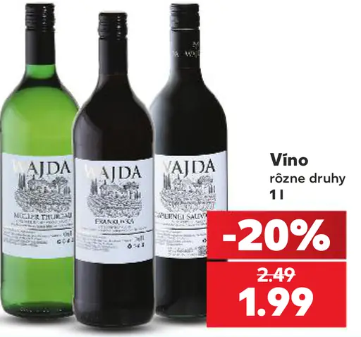 Vajda víno, rôzne druhy