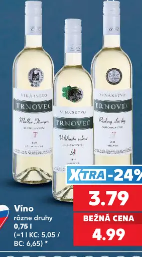 Trnovec Vino rôzne druhy