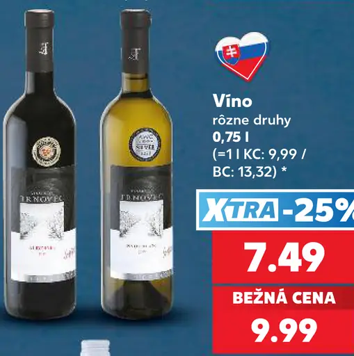 Vino rôzne druhy