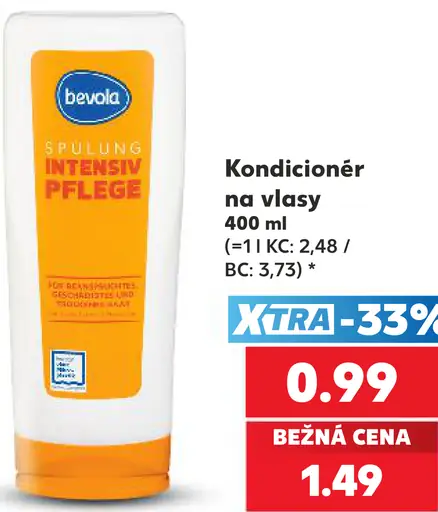 Bevola intenzívny kondicionér na vlasy