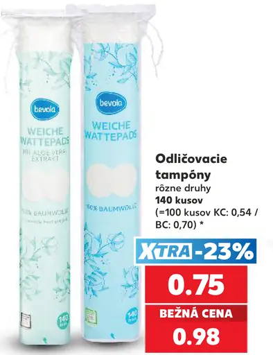Bevola Odličovacie tampóny