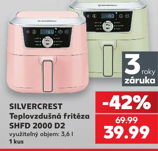 SilverCrest teplovzdušná fritéza SHFD 2000 D2