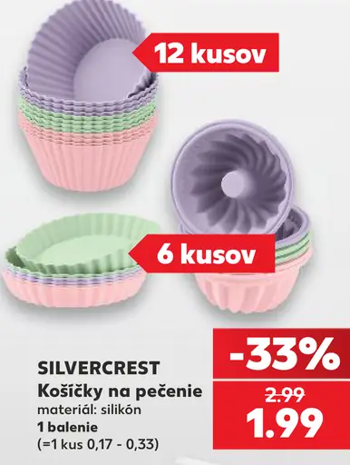 Silvercrest košíčky na pečenie