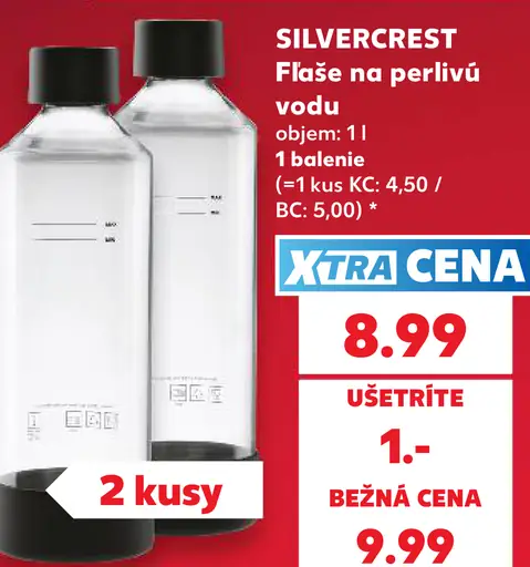 Silvercrest fľaše na perlivú vodu