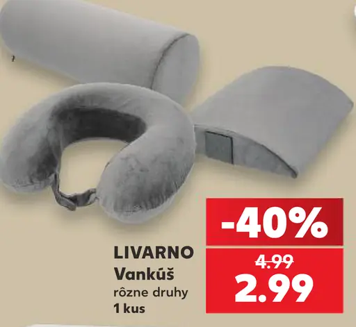 LIVARNO Vankúš, rôzne druhy