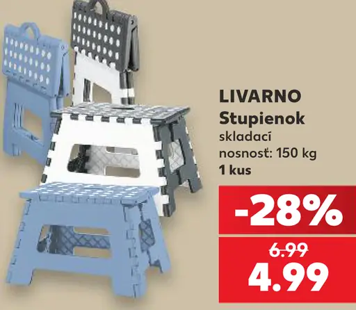 LIVARNO skladací stupienok