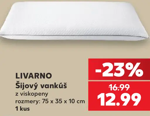 LIVARNO Šijový vankúš, rozmery 75 × 35 × 10 cm