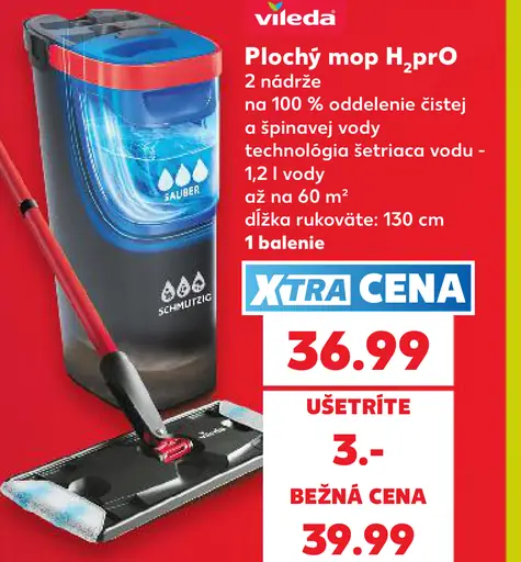 Vileda H2PrO plochý mop