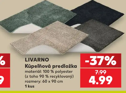 Livarno kúpeľňová predložka