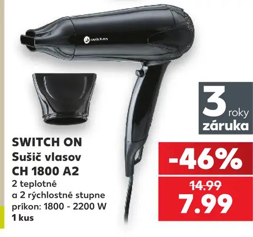 SWITCH ON Sušič vlasov CH 1800 A2