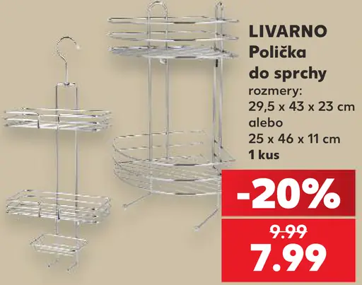 Livarno polička do sprchy