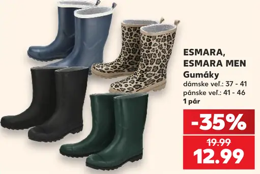 ESMARA a ESMARA MEN gumáky