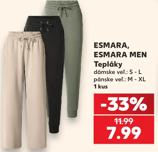 ESMARA a ESMARA MEN tepláky