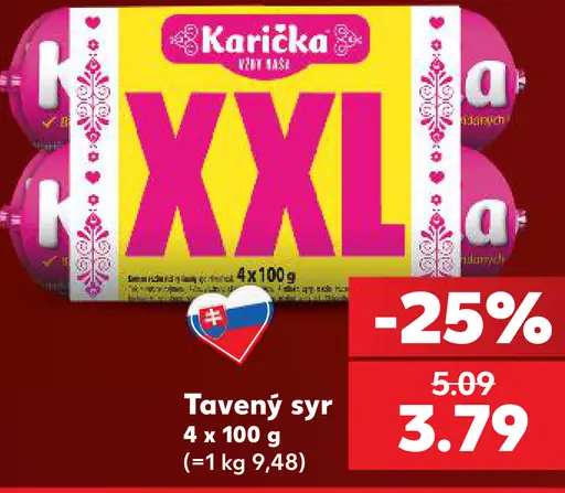 Karička črievko Tavený syr