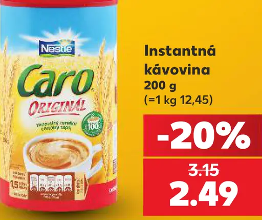 Nestlé Caro originál instantná kávovina