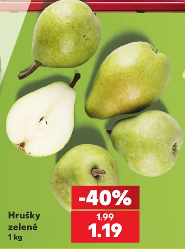 Hrušky zelené