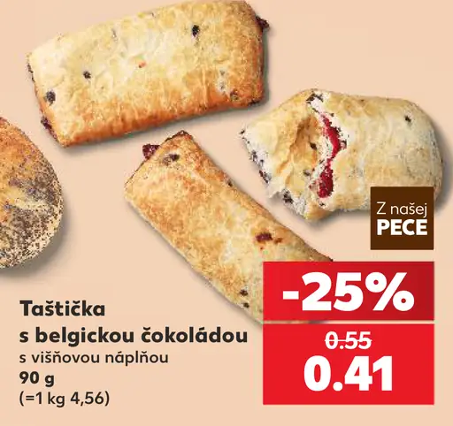Z našej pece – Taštička s belgickou čokoládou s višňovou náplňou