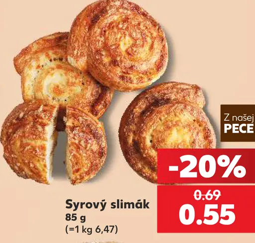 Z našej pece – Syrový slimák