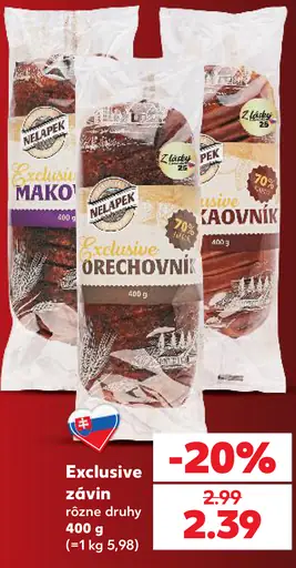 NelaPek Exclusive makový závin
