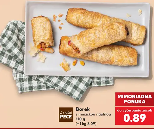Borek s mäsovou náplňou