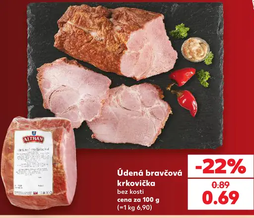Althan údená bravčová krkovička bez kosti