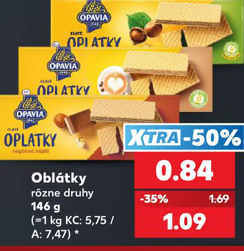 Oblátky rôzne druhy
