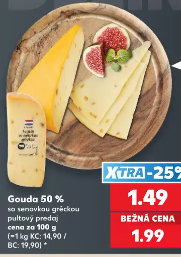Gouda 50 % so senovkou gréckou