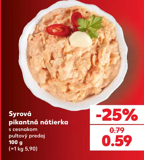 Sýrová pikantná nátierka s cesnakom