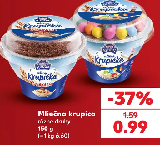 Kunín mliečna krupica