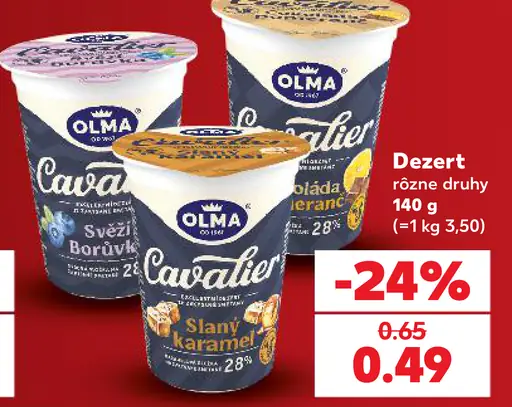 Olma dezert Café, čokoláda, čučoriedka, slaný karamel