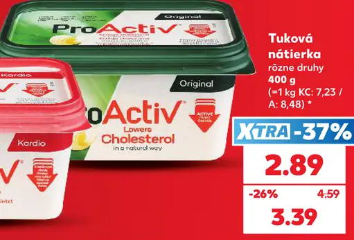 ProActiv tuková nátierka, rôzne druhy