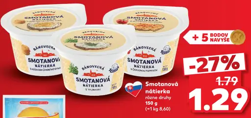 Bánovecká smotanová nátierka, rôzne druhy