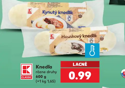K-Classic Knedľa rôzne druhy
